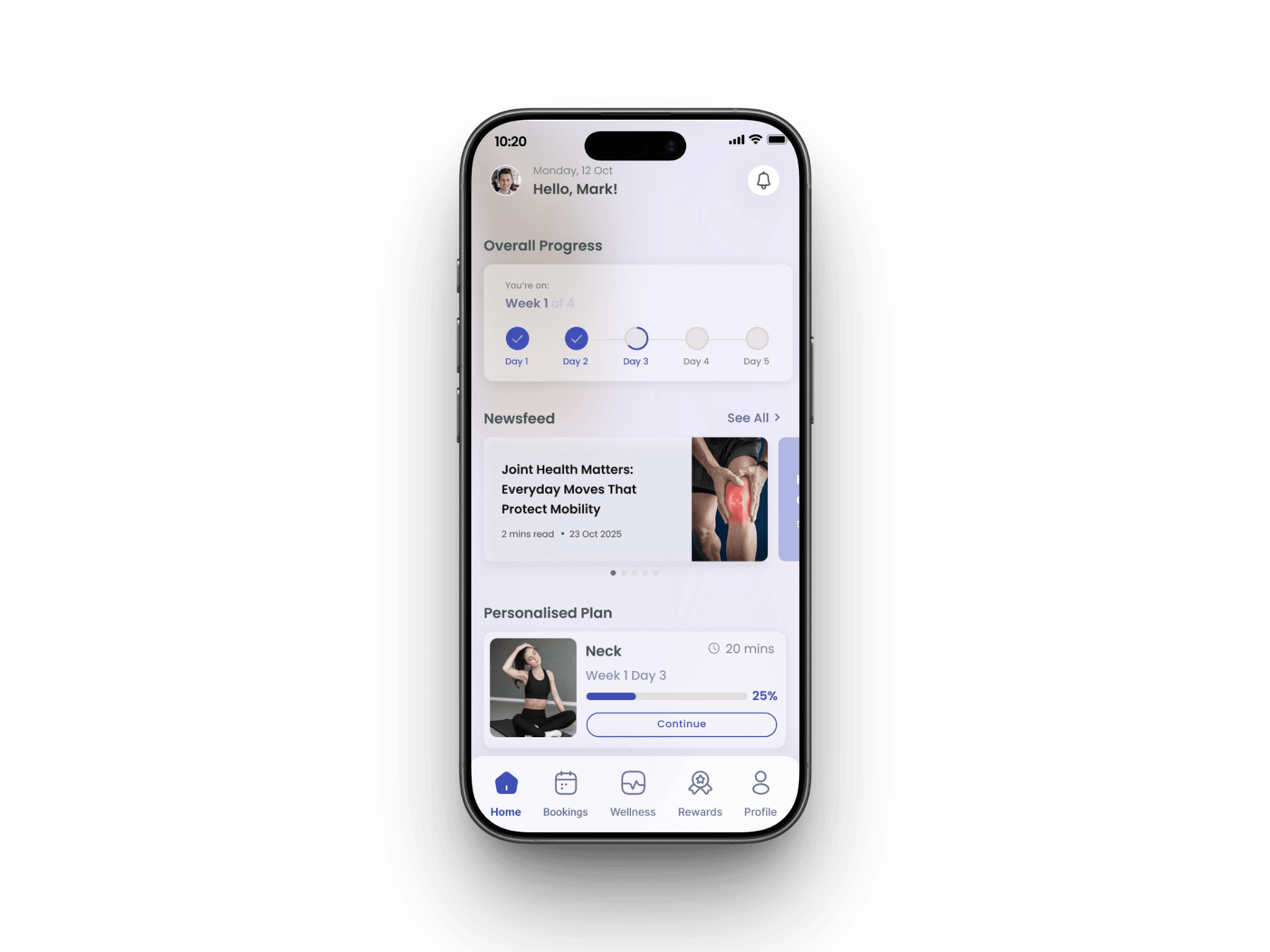 Axionova Go patient app preview